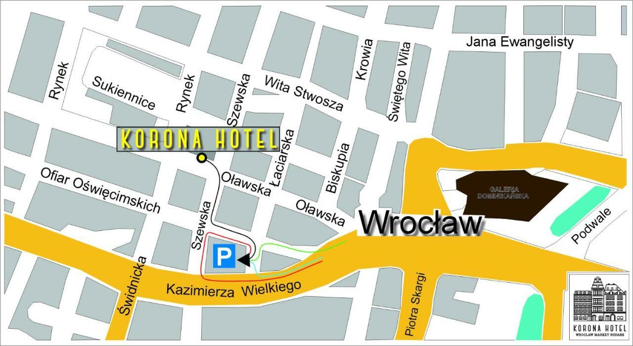 Korona Hotel Wroclaw Market Square ภายนอก รูปภาพ